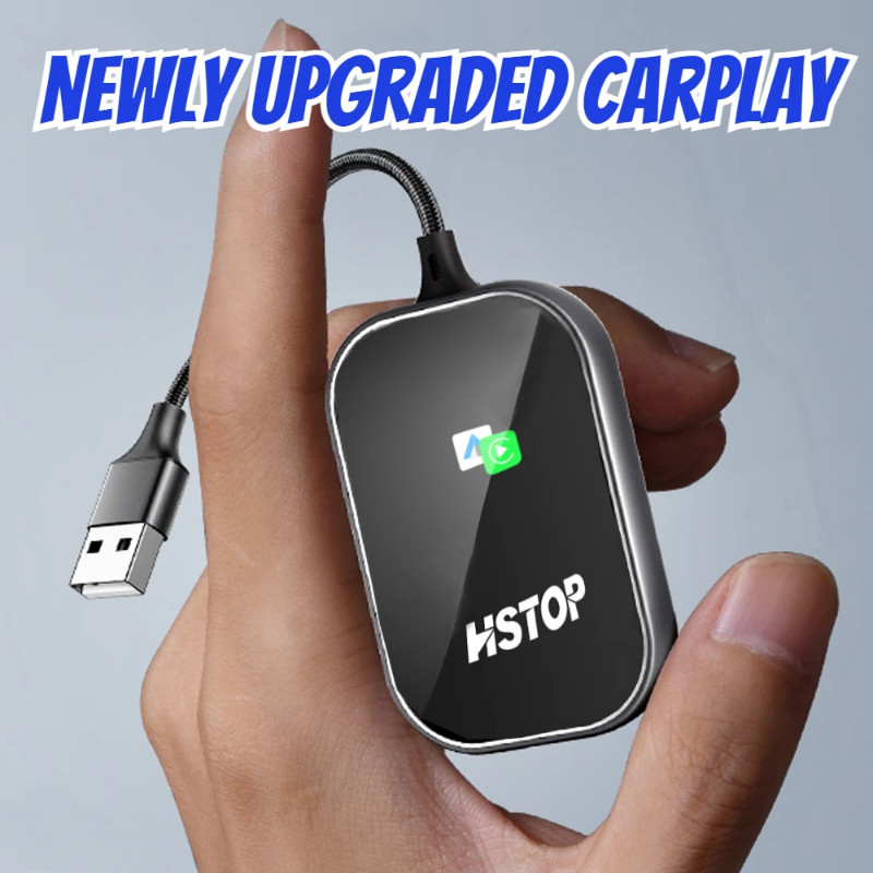 Wireless CarPlay Adapter Converts Wired To Wireless CarPlay Dongle Compatible with IOS and Android