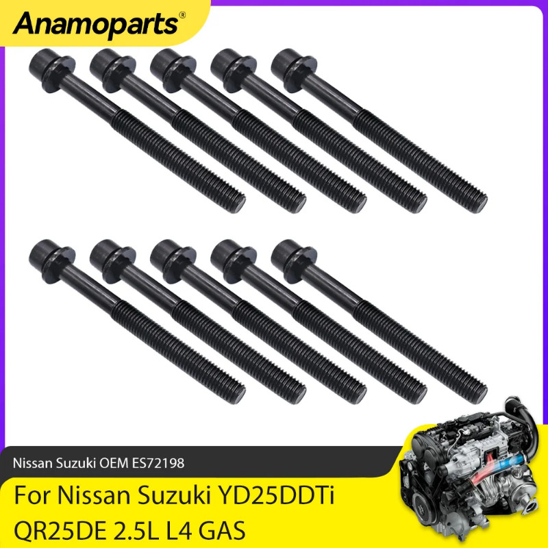 Engine Parts Head Bolt Kit Fit 2.5 L For Nissan Altima Sentra Frontier Suzuki Equator QR25DE YD25DD