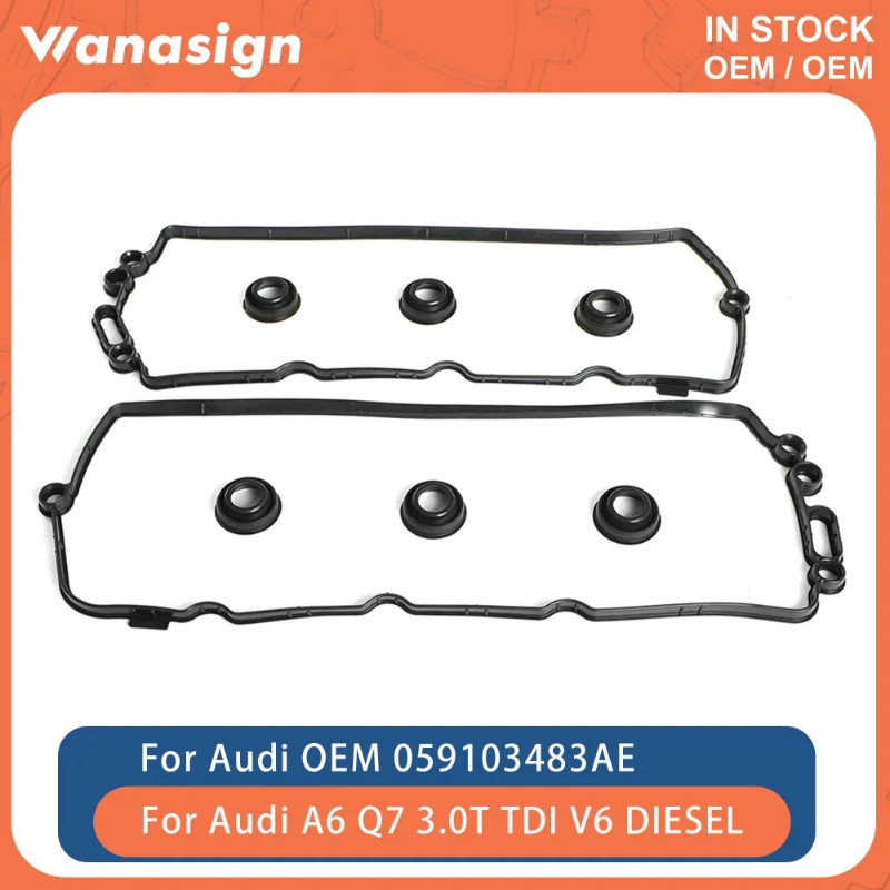 Engine Valve Cover Gasket Set Fit 3.0 L T For Audi VW A5 Q7 Q8 A4 B9 A6 C7 VW Touareg CRTC 3.0T V6