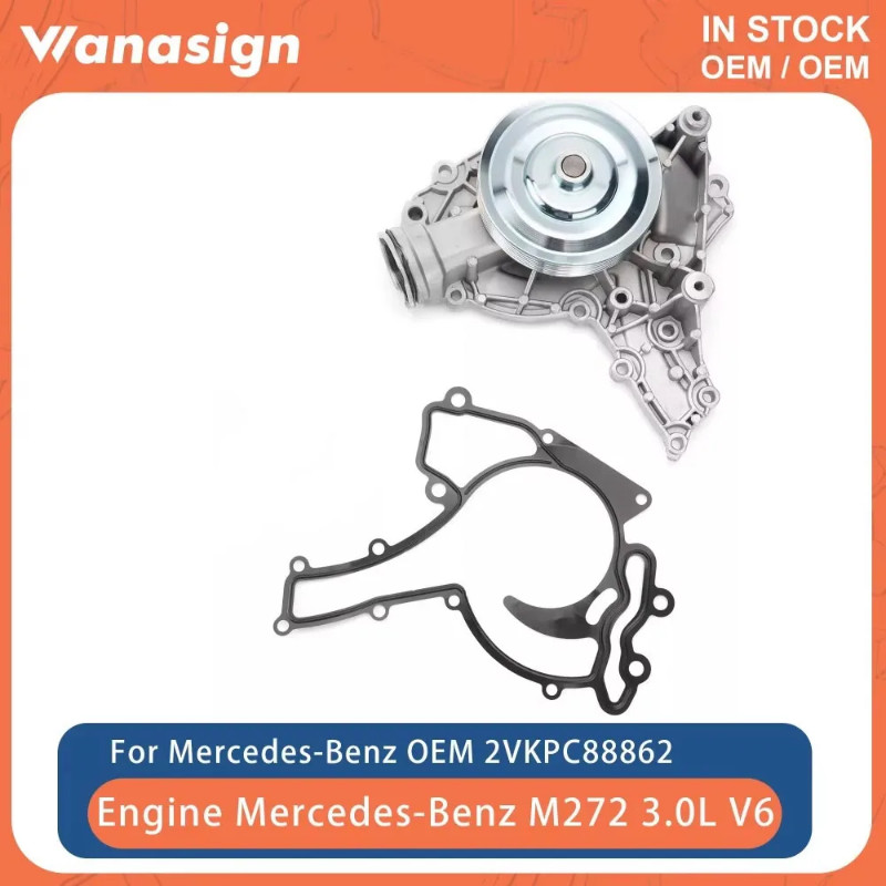 Engine Water Pump Fit 3.0 3.5 L For Mercedes-Benz C280 E350 W211 W251 272 M272 3.0L 3.5L V6 GAS A27