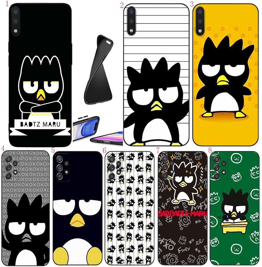 Realme 12 Lite 12X 13 Narzo 50i N55 C51S C61 C63 C65 C67 B1 อะนิเมะการ์ตูน badtz maruนุ่มสีดําเคสโทร