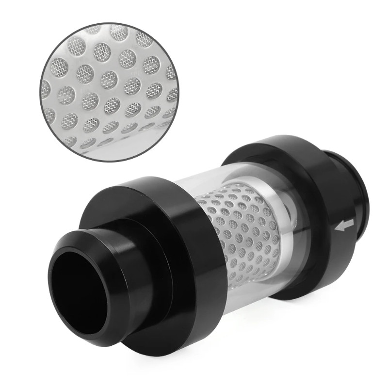 For 1 1/2" hose NEW Vehicle Coolant Filter RebuildBlack In-Line Coolant Filter Radiator Hose Filter