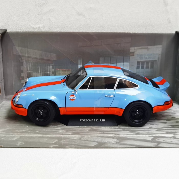 SOLIDO 1/18 PORSCHE 911 RSR 1973 GULF PORSCHE Racing Model Alloy Out of Print Car Model