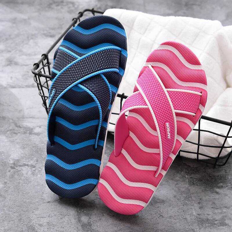 C Summer Unisex Slippers Soft Bottom Mute Home Slippers Waterproonti-Slip Indoor Bathroom Slippers