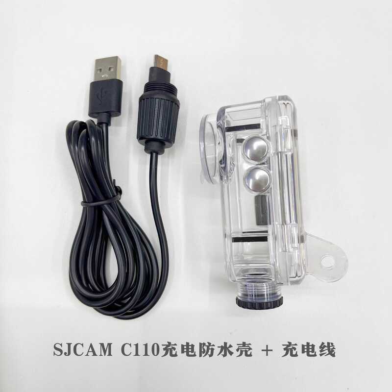 SJCAM สินค้าใหม่ C110+/ C110 อุปกรณ์เสริมสําหรับกล้องกีฬาเฉพาะคลิปด้านหลังกรอบคงที่ชาร์จเคสกันน้ํา
