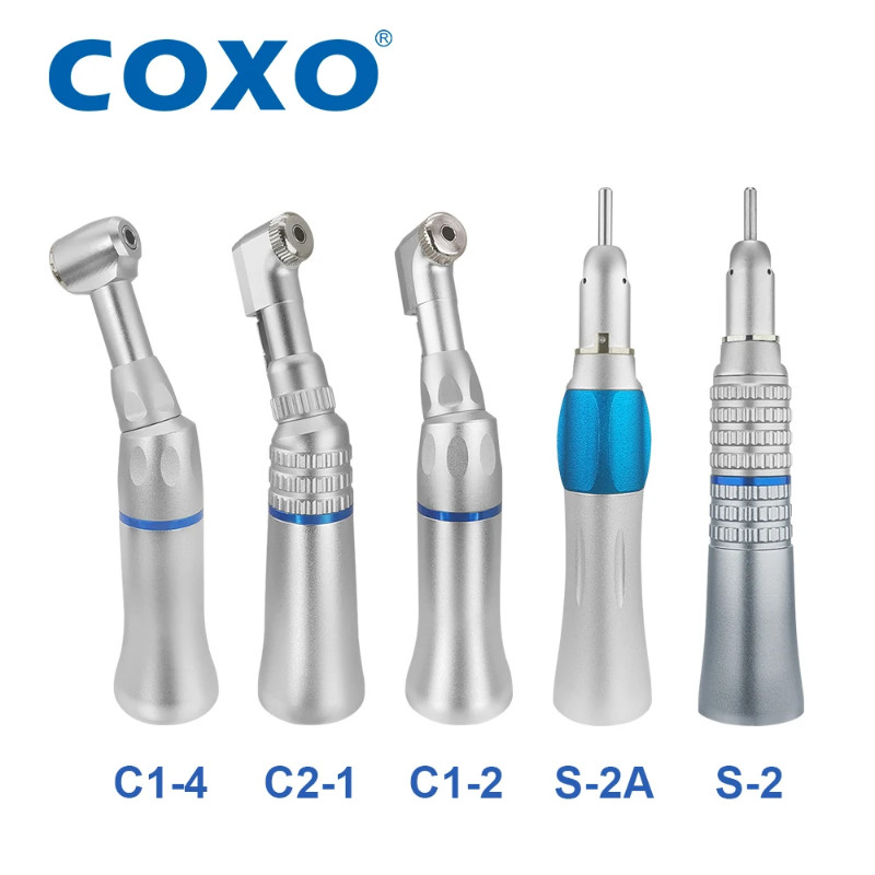 COXO Dental CX235 C1-2/C1-4/C2-1/S-2/S-2A 1:1 Direct Drive Contra Angle Low Speed Handpiece Inner W