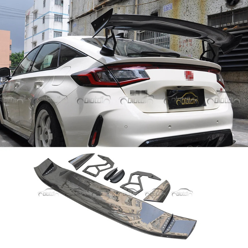 Carbon Fiber FL5 Spoon Rear Spoiler Trunk Boot Wing For Honda Civic FL5 2022-2023 Auto Tuning