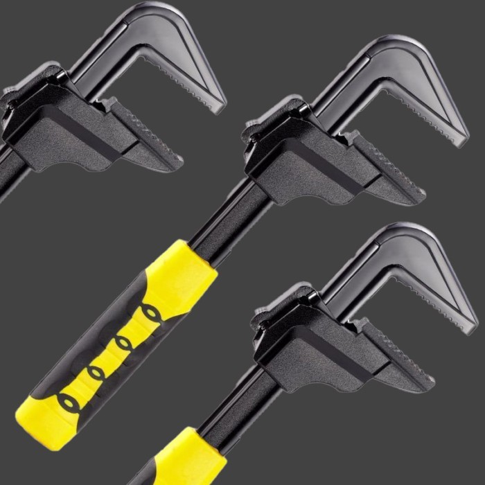 Adjustable F-type Manual Wrench Multifunctional Adjustable Wrench Large Opening Manual Tool Mainten