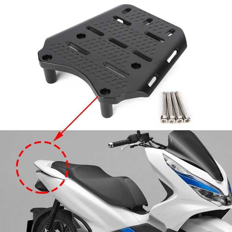 C Rear Luggage Rack For CNC Aluminum Alloy Motorcycle Rear Luggage Rack Holder Shelf For PCX 125 15