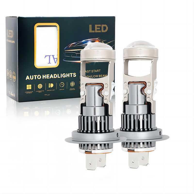 M01R In-Line Integrated H7 เลนส์ H1195/96/9012 Tangent รถรถจักรยานยนต์ LED ไฟหน้า