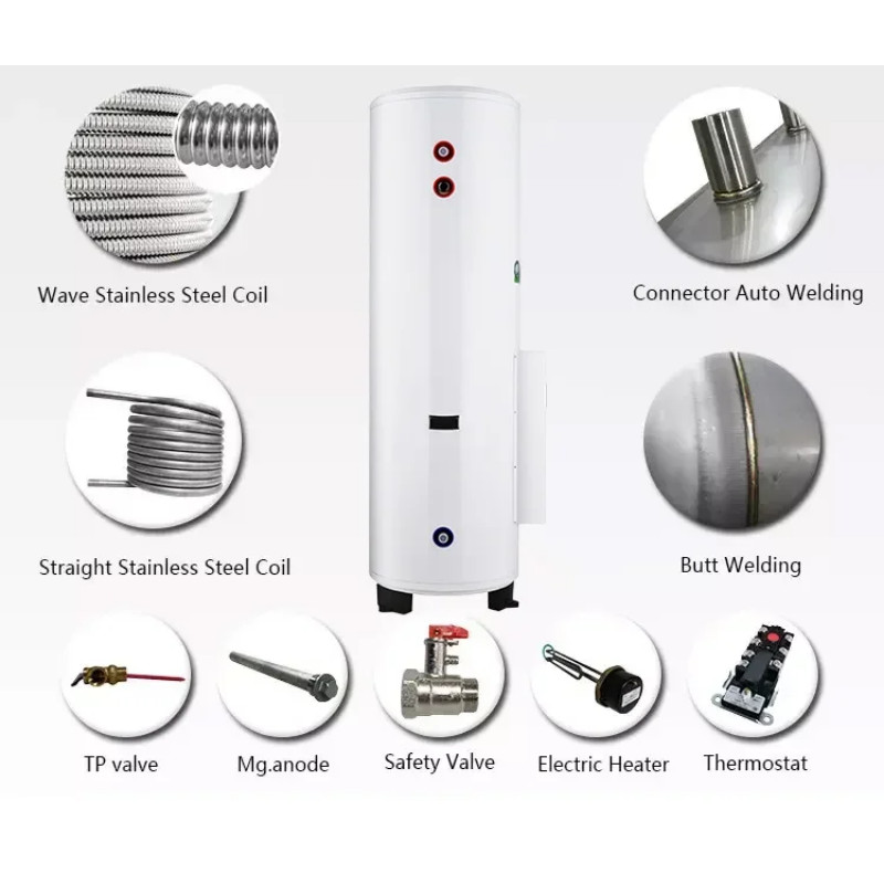 200L Stainless Steel Big Shower Bathroom Tank Boiler Geyser Storage Hot Electric Water Heater
