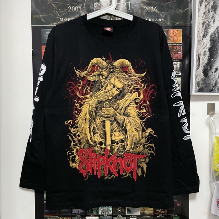เสื้อยืดแขนยาว Slipknot Thailand style สำหรับฤดูกาลต่างๆ Metal Rock K-2