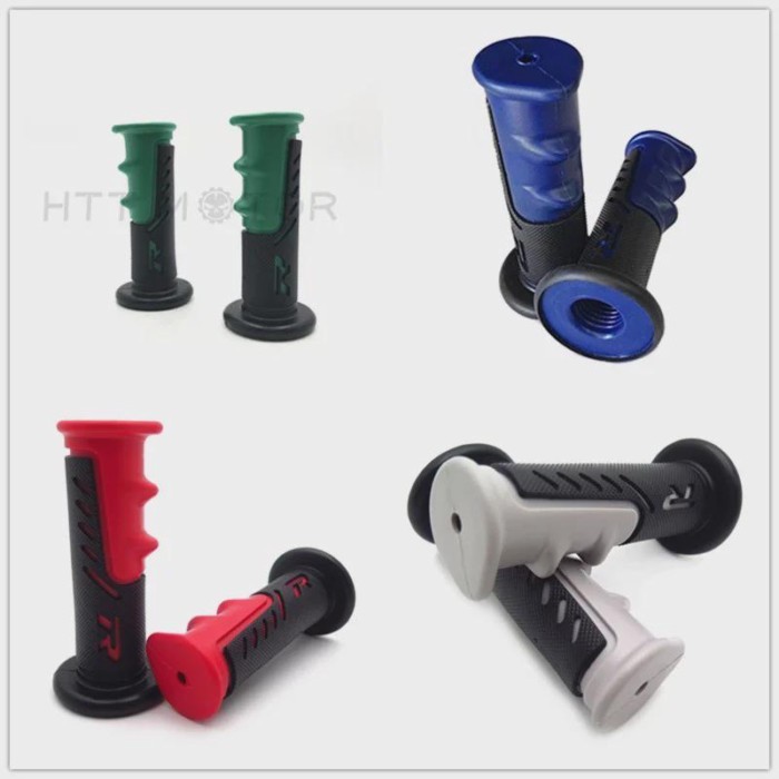 Motorcycle Parts 1"  BLUE  "R" Hand Grips For Yamaha 600R R1 ATV QUAD  JET SKI Honda VT1100C Shadow