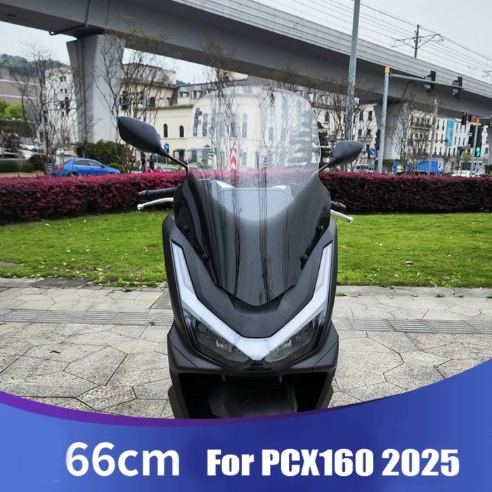 Fit for 2025 HONDA PCX160 PCX125 Windscreen Windshield Motorcycle PCX 160 125 66cm Wind Deflectors