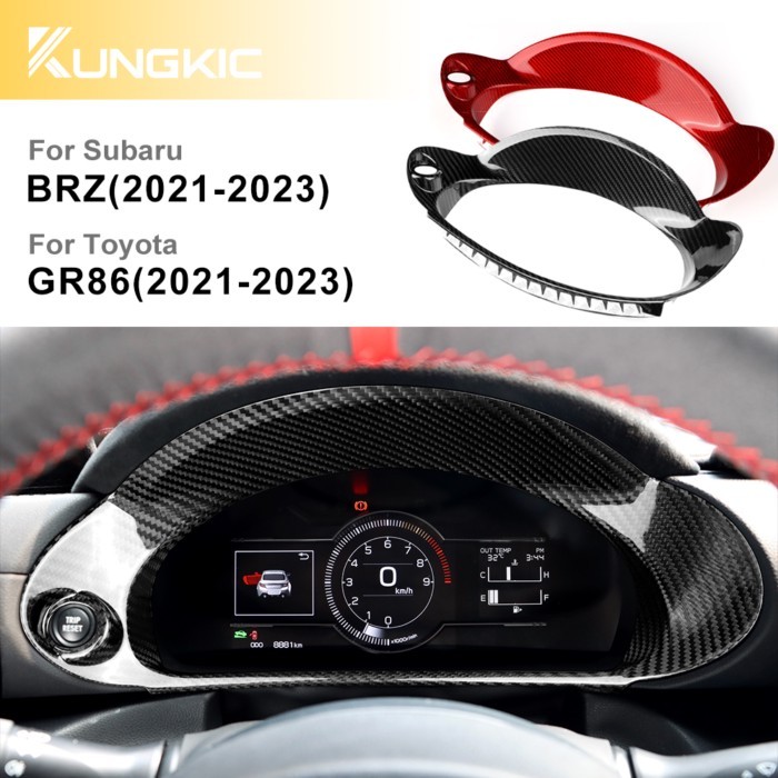 Dry Carbon Fiber Sticker For Subaru BRZ Toyota GR86 2021 2022 2023 2024 Speedometer Dashboard Frame