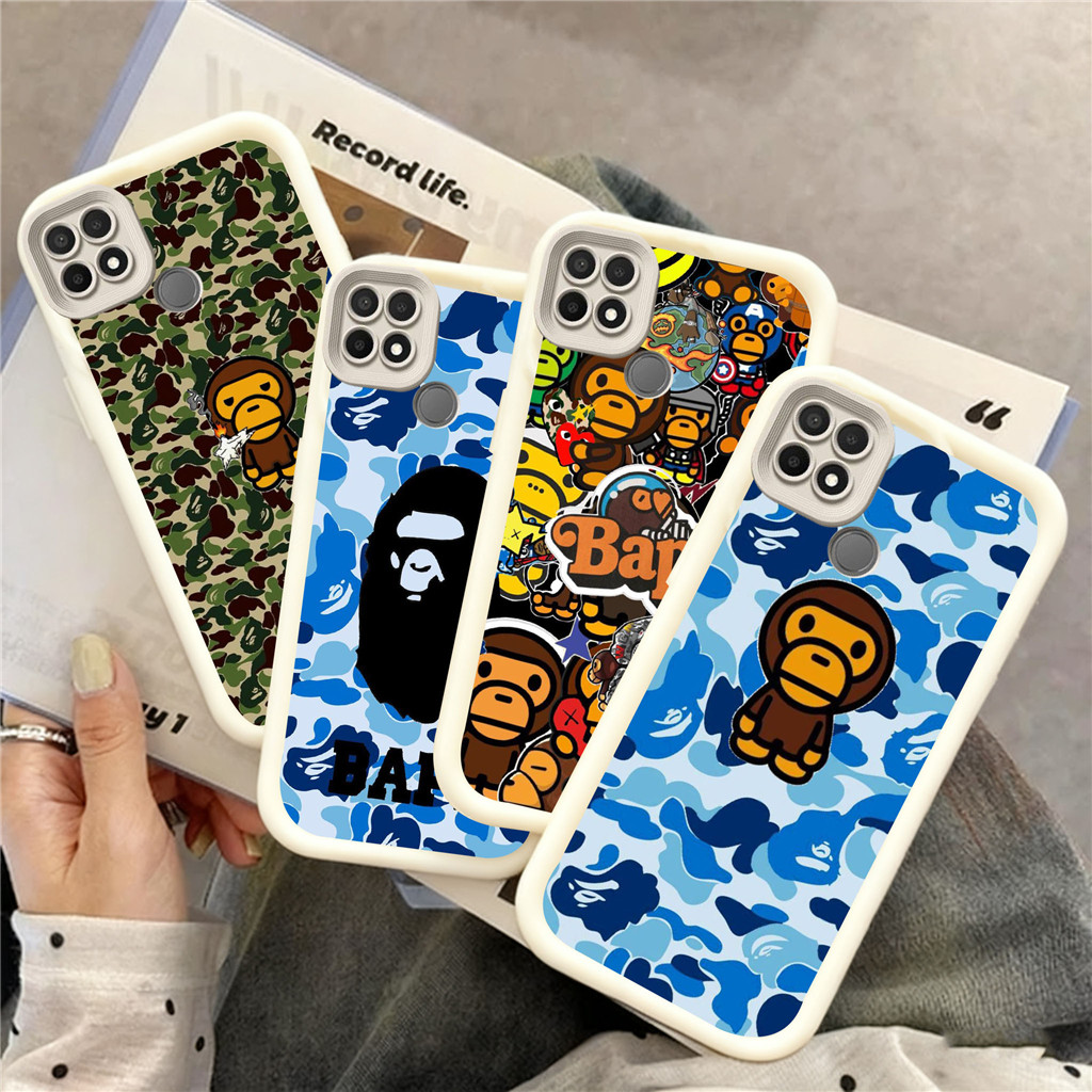 VK4 bapeปลอกสําหรับเคสซิลิโคนอ่อนนุ่มOPPO A78 A95 A91 A77s A96 A93 A77 A9 A92 2020 5GวัสดุTPU