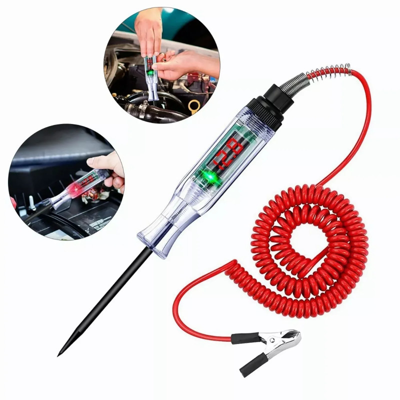 Automotive Digital Display Power Test Pen Circuit Test Pen Car Cest Light Digital Display Power Tes