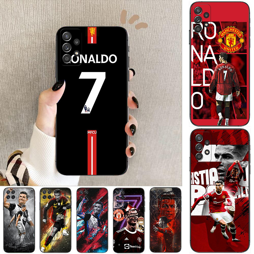 Samsung M06 M15 M16 M20 M30 M31 M35 M51 M55 M56 M30S M21 A37 Q2 ECR7 Cristiano Ronaldo เคสโทรศัพท์สี