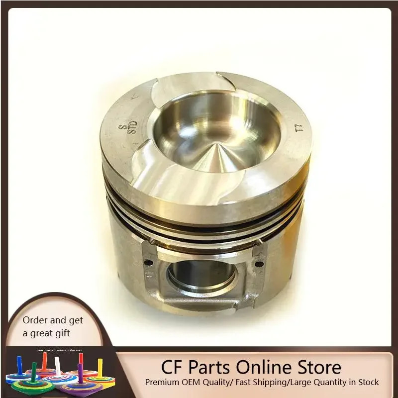 4PCS Machinery Part Piston 6207-31-2141 For Excavator PC200-5 Engine S6D95