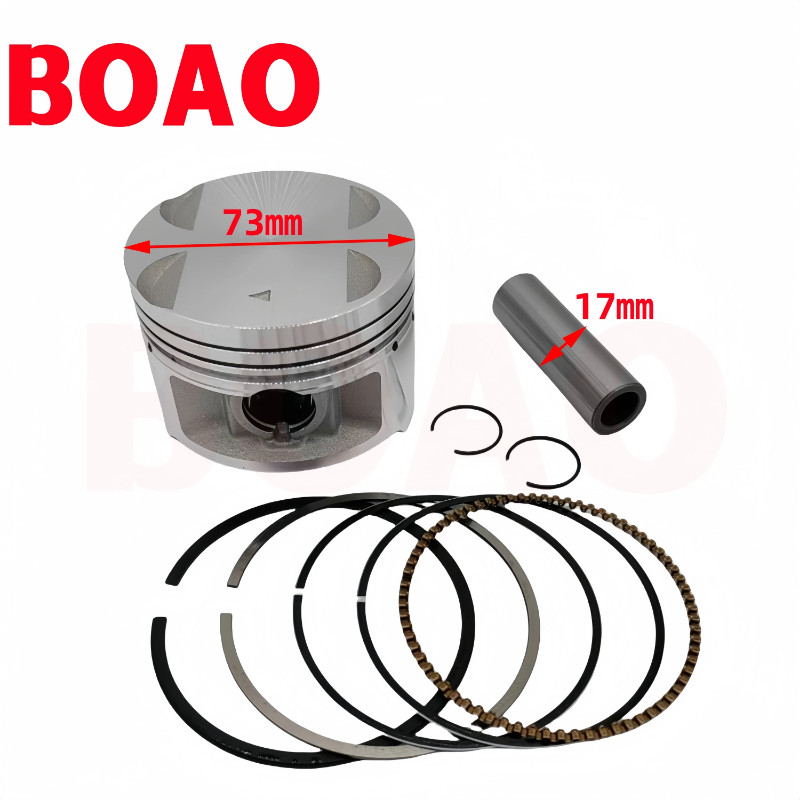 The 73mm piston ring kit is suitable for Suzuki motorcycle engines, GN300、DR300、GZ300、TU300、GN、DR、G