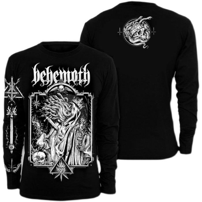 Spot BEHEMOTH Polish โลหะสีดํา Behemoth Death Metal Band ผู้ชายและผู้หญิงแขนยาว Viper Pope