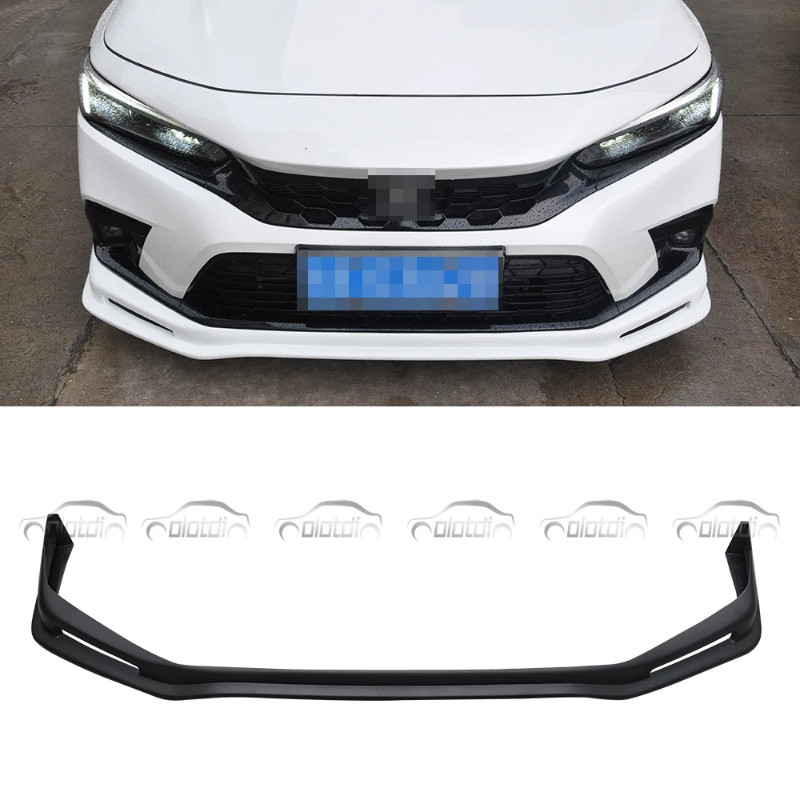 ABS Front Splitter Bumper Chin Lip Spoiler For Honda CIVIC 11TH FL1 FL4 TYPE R Auto Tuning