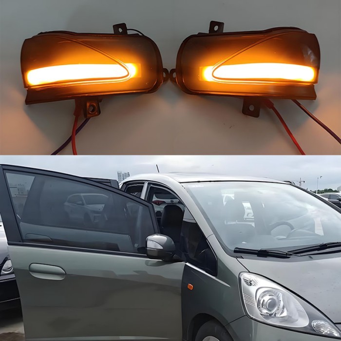 Rearview mirror turn signal for Honda Fit, FIT JAZZ GE6 GE8 models from 2009 - 2014 with continuous