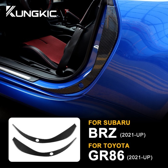 Real Carbon Fiber Sticker For Subaru BRZ Toyota GR86 2021 2022 2023 2024 Edge Guard Scrape Protect