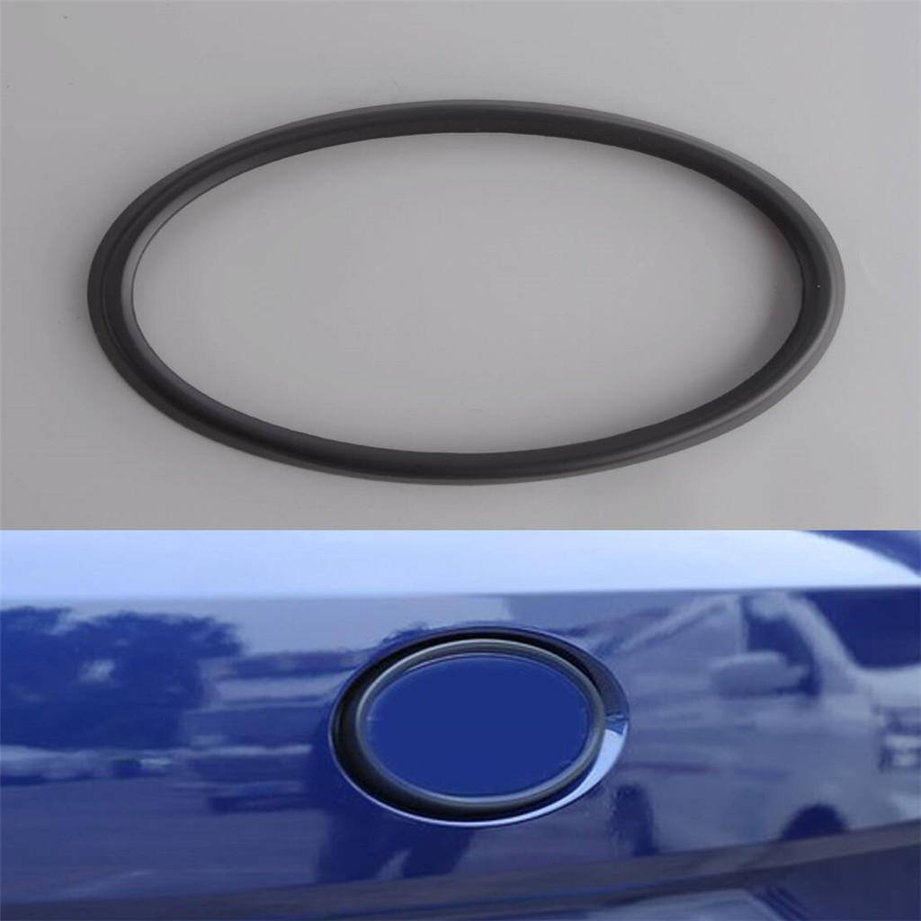 Matte สีดําด้านหน้าโลโก้สัญลักษณ์ป้ายแหวน Trim ฝาครอบ Fit สําหรับ Subaru BRZ 2022-2025