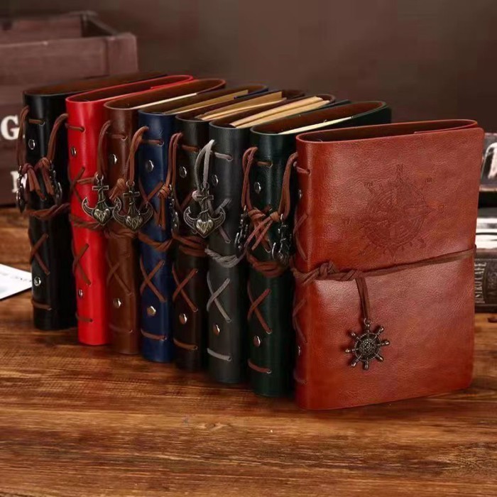 Retro Notebook Loose-leaf Notebook Seal Notebook Travel Notepad Conference Notebook Handbook Diary P