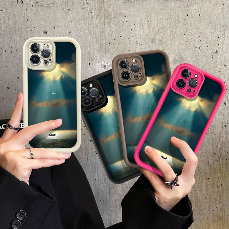 ทิวทัศน์ที่สวยงาม Sea Wave Dawn เคสโทรศัพท์สําหรับ Samsung Galaxy J2 Prime / J4 Plus J4+ / J6 Plus J