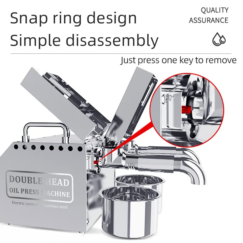 Oil Press Machine 6-10Kg Per Hours 1600W Commercial B02 Peanut Flaxseed Cold Squeezer Business Sesa