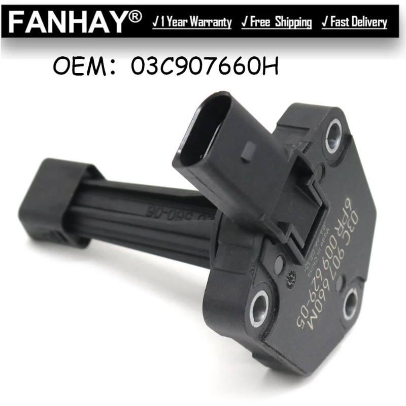 New Engine Oil Level Sensor 03C907660H 03C907660M 03C907660D For Audi A1 A3 A4 FAB OCT AL ALT BE CA