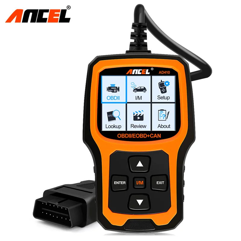 Ancel AD410 OBD2 Scanner Automotive Car Diagnostic Tool ODB2 Code Reader Erase Error Codes Multi La