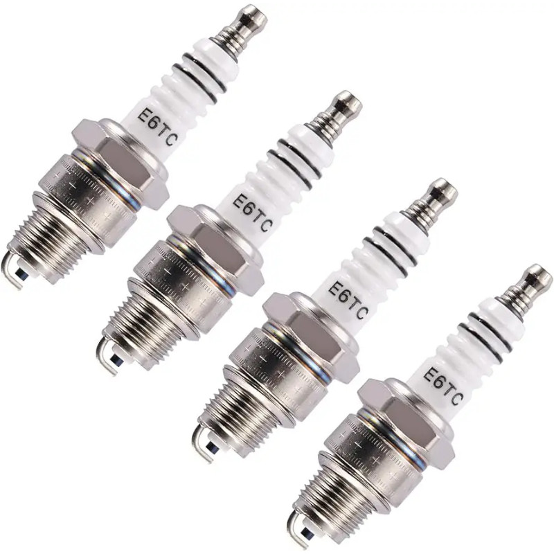 1/2/4 pcs E6TC Spark Plug Replacement Parts For 50cc 70cc 90cc 110cc ATV Go Kart Dirt Pit Bike Moto