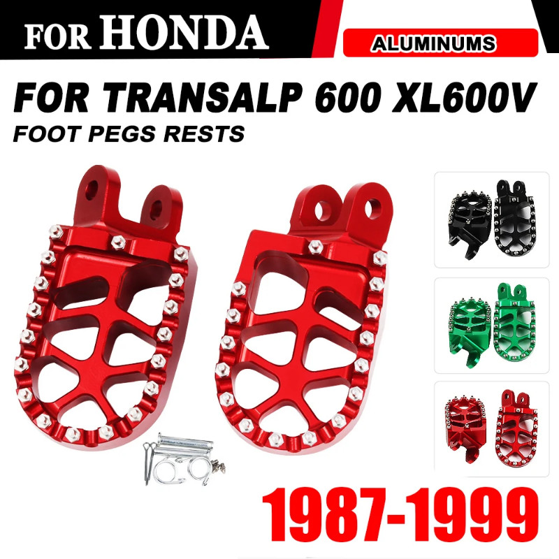 For HONDA Transalp 600 XL600V XL600 XL 600V 600 V 1987-1999 Motorcycle Accessories Footrest Footpeg