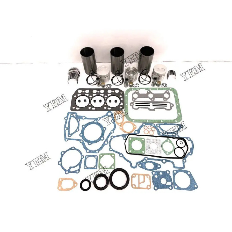 For Mitsubishi Engine Rebuilding Kit With Cylinder Gasket Set Piston Rings Liner Bearings K3E-IDI E