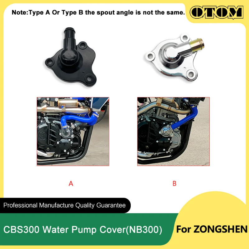 OTOM ZS174MN-3 ZS174MN-5 Motorcycle Water Pump Cover 300cc Engine Part For ZONGSHEN NB300 CBS300 Ac