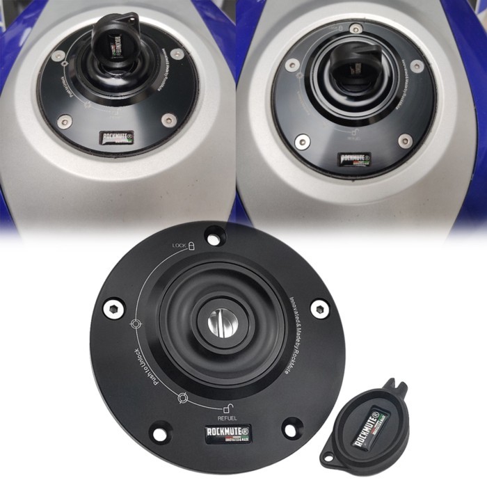 Key Lock Gas Fuel Tank Cap Cover For Kawasaki ZX-6R NINJA ZX6R 2007-2017, ZX10R 2006-2015, ZX14R ZZ