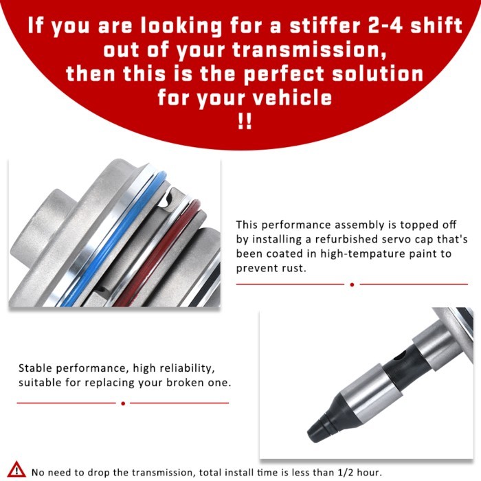 700R4 4L65E 4L70E 4L60E 1982-2014 For Corvette Shift Servo High Performance Transmission Drivetrain