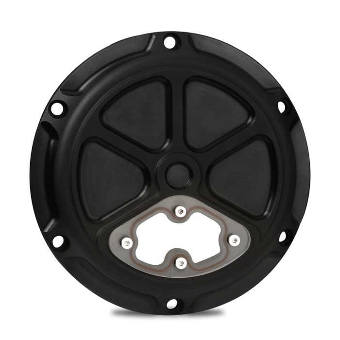 CNC 6 Holes Black clarity Derby Cover For Harley Sportster XL883 XL1200 XR Iron 2004-2017 Iron 883