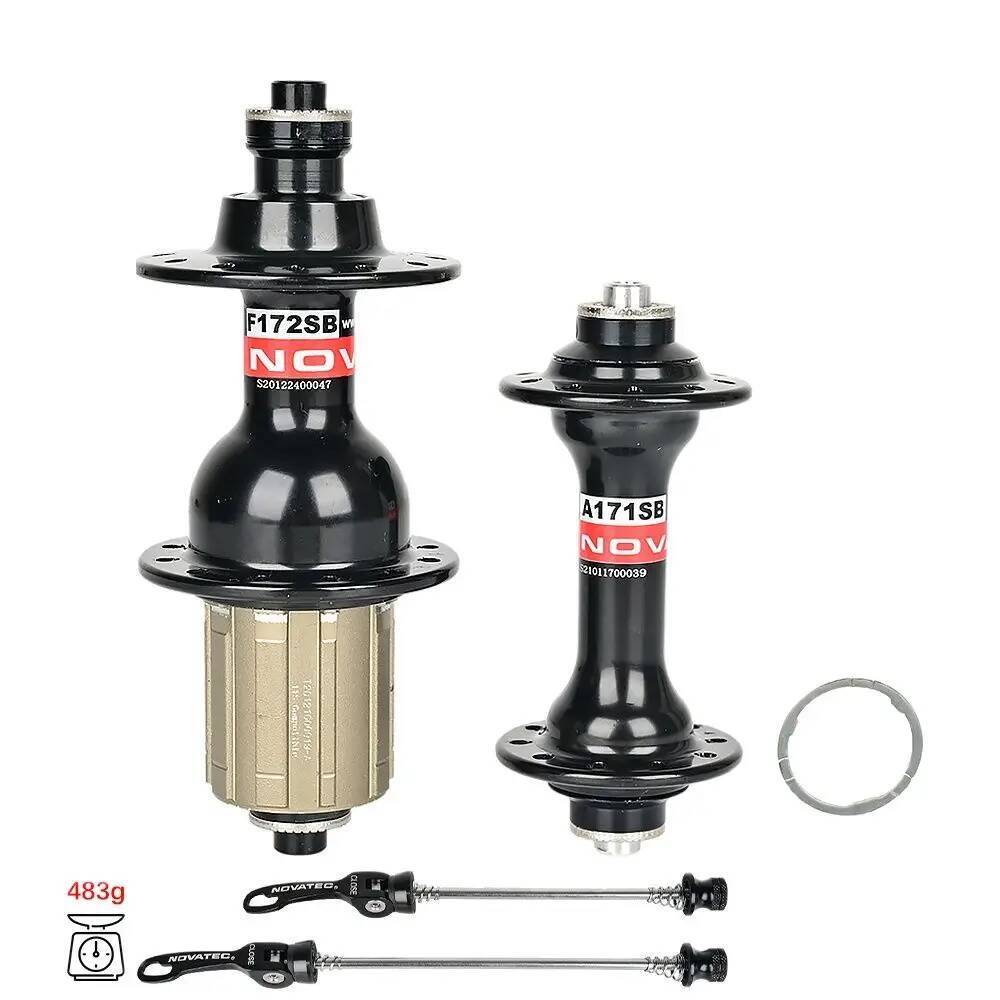 Novatec แผนที่จักรยาน Hub A171SB/F172SB ด้านหน้า 20H ด้านหลัง 24H Quick Release พับจักรยาน Hub Disc 
