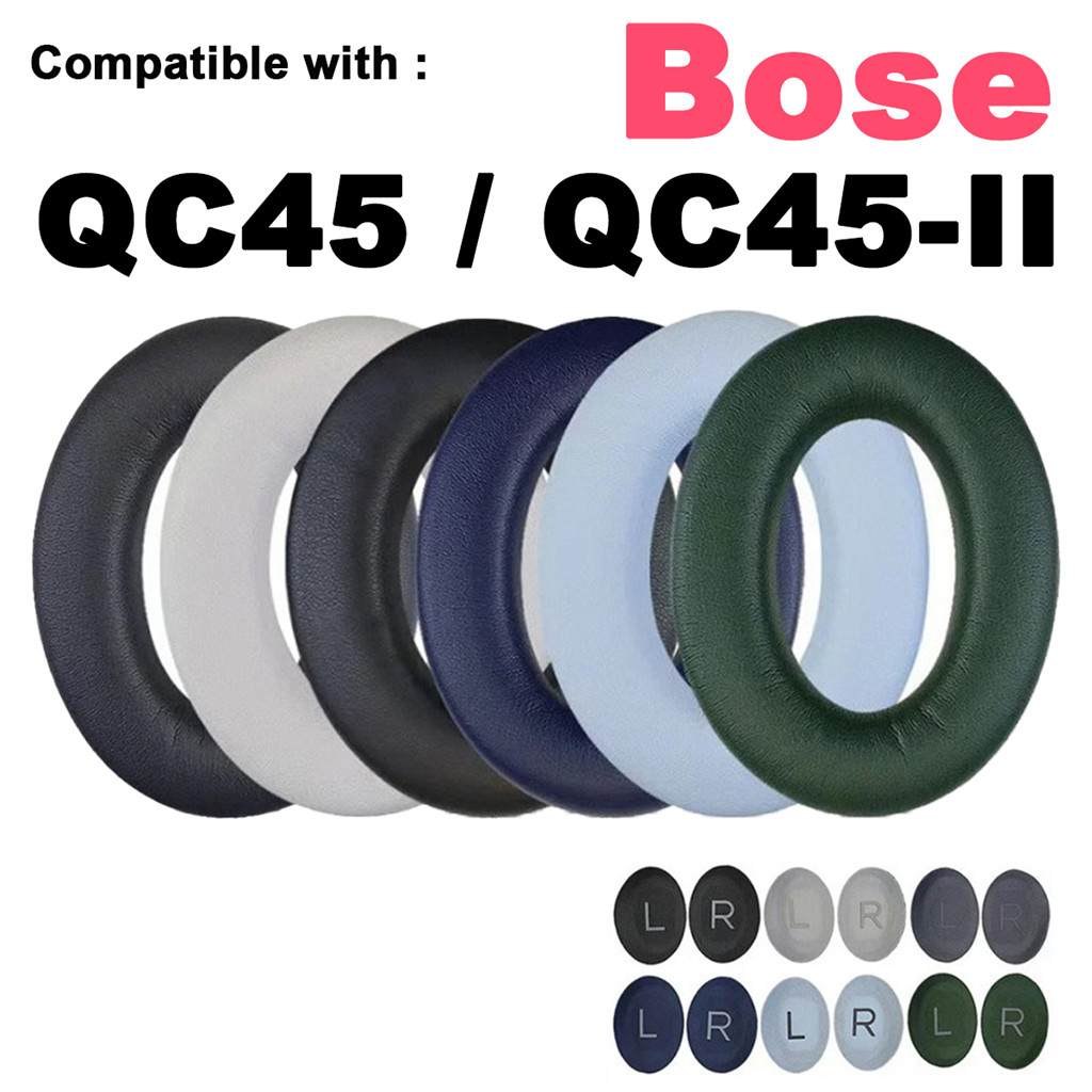 เหมาะสําหรับ Bose QC45 QC45-II ฟองน้ําหูฟังแบบถอดเปลี่ยนได้ แผ่นรองหูฟัง