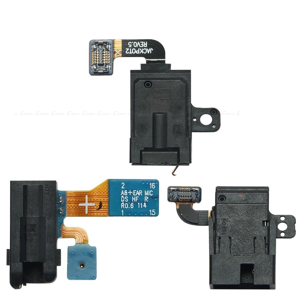 หูหูฟังแจ็คหูฟังพอร์ตเสียงเชื่อมต่อ Flex สําหรับ Samsung Galaxy A3 A5 A6 A7 A8 Plus A9 Pro 2016 2017