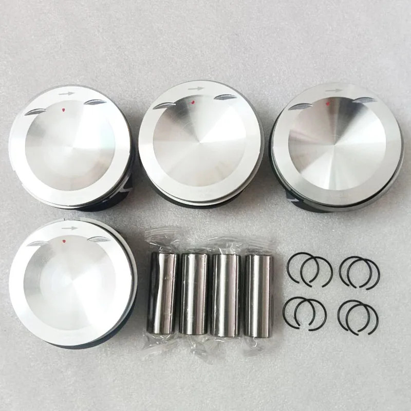 4 PCs 06D107066L 06D 107 066L 06J198151B Piston for Audi A3 VW Golf  2.0T BWJ BHZ BZC CDL CDLD CDLA