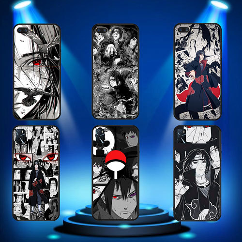 นุ่มสีดํา OPPO A74 F19 Pro Plus R9 F1 R9S A16 A16S A3X A40 A60 A80 A3pro Uchiha Itachi2 เคสโทรศัพท์
