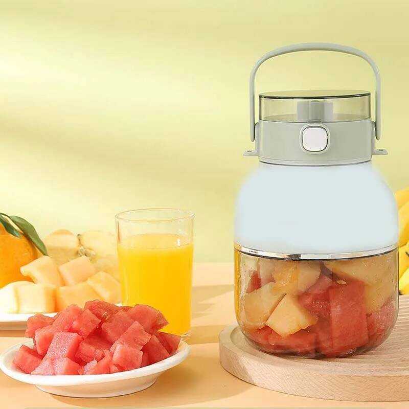 C Small Double-Lid Sports Bottle Blender Wireless Outdoor Portable Large-Capacity Juice Blender Jui