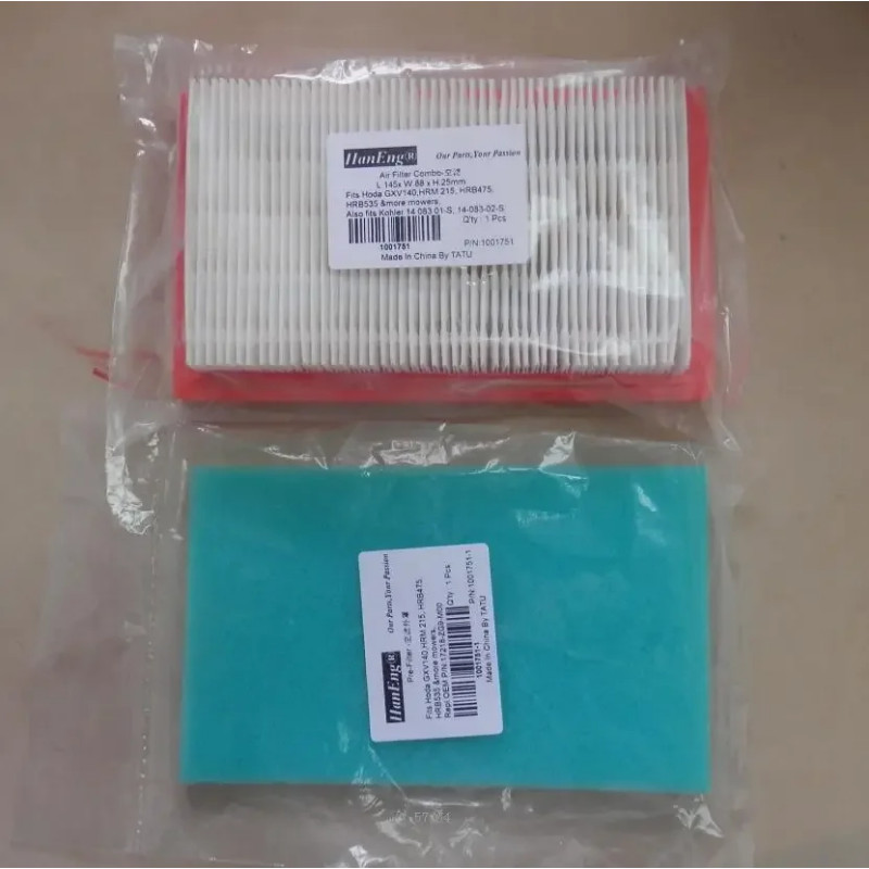 GXV140 AIR FILTER COMBO FITS HONDA GXV150 GXV160 HR*195 215 475 535 KOHLER WORLD VERTICAL SHAFT MOW