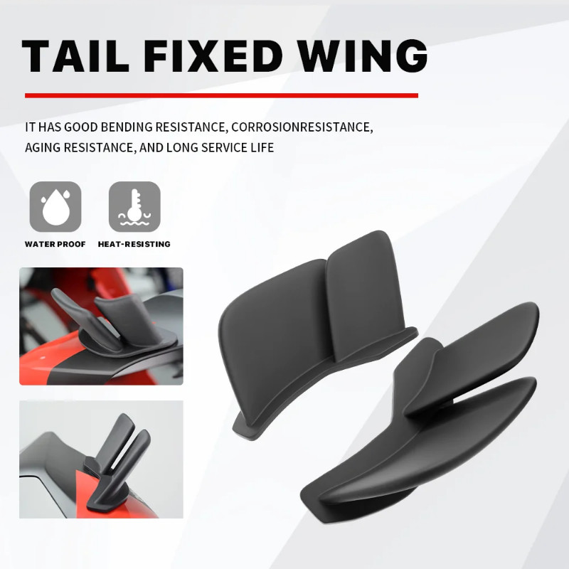 For DUCATI Panigale V2 V4 V4S V4R Streetfighter 2018 2019 2020 Black Winglets V2 V4 V4S V4R 2021202