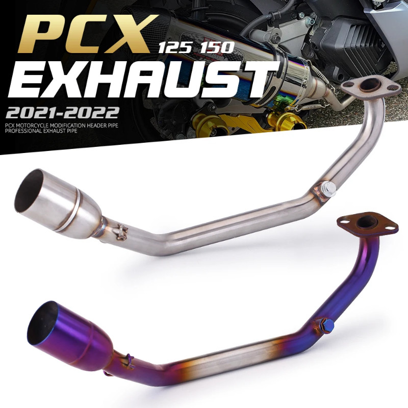 For motorcycle PCX125 PCX150 PCX125 PCX150 2021 2022 2023 Silencer exhaust front link with sensor